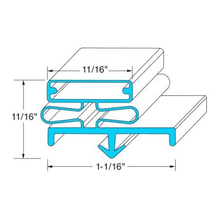 Allpoints Allpoints 741374 Door Gasket For Delfield 741374